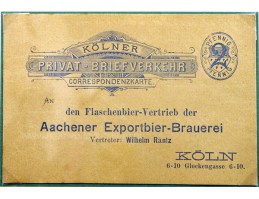 briefkaart aachener export bierbrauerei